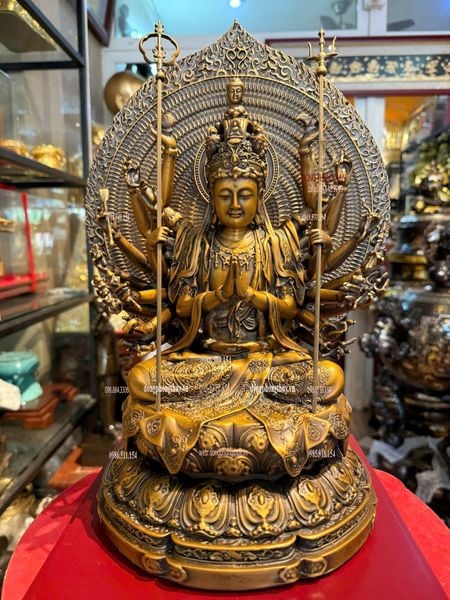 Tượng thiên thủ thiên nhãn bằng đồng