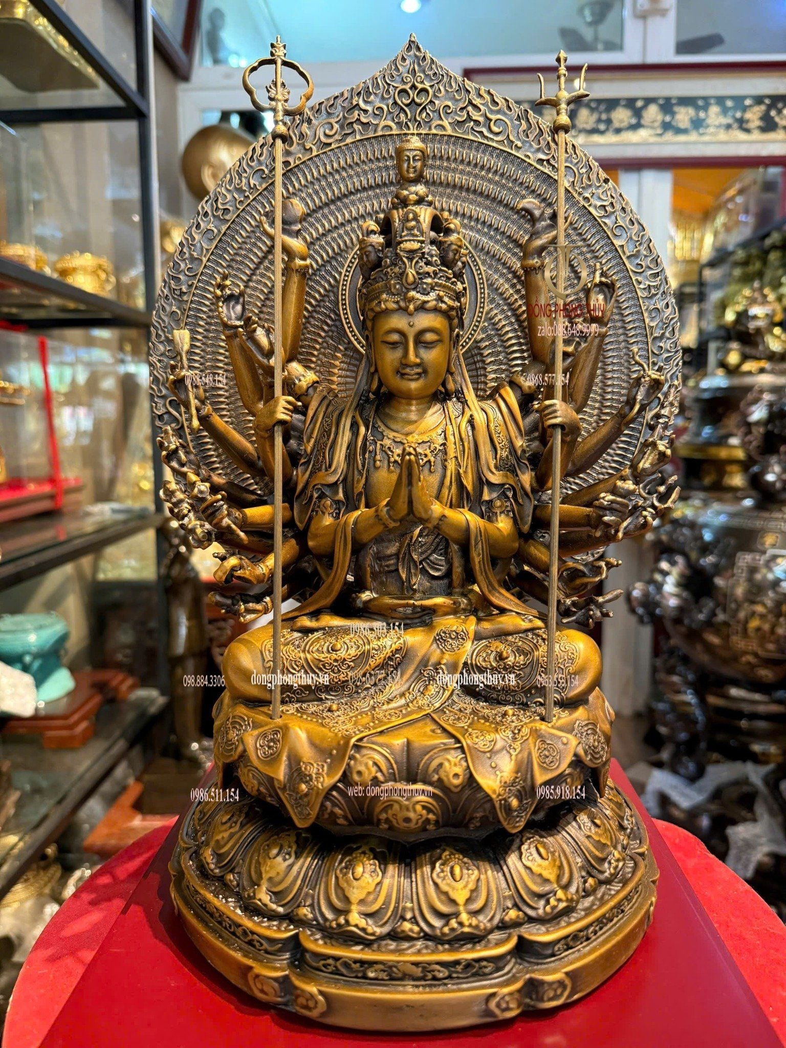 Tượng thiên thủ thiên nhãn bằng đồng