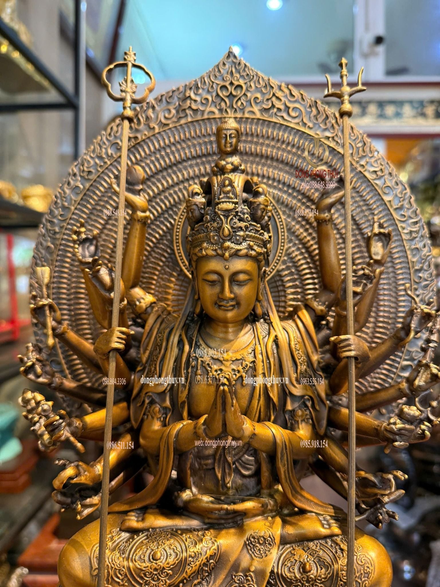 Tượng thiên thủ thiên nhãn bằng đồng