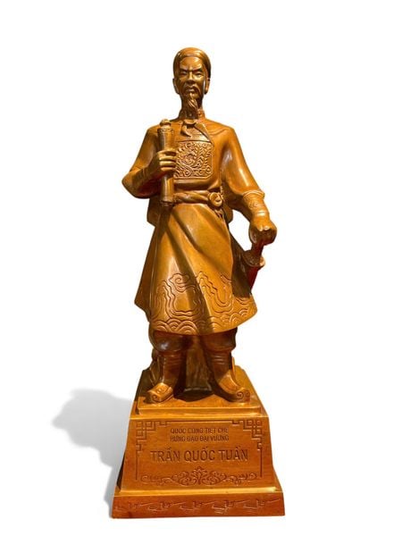 Tượng Trần Hưng Đạo 30cm màu da lươn