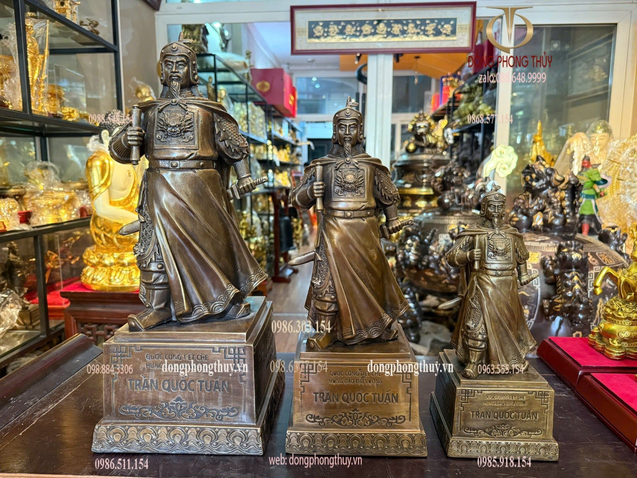 Tượng Trần Quốc Tuấn bằng đồng