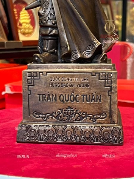 Tượng Trần Hưng Đạo 30cm bằng đồng