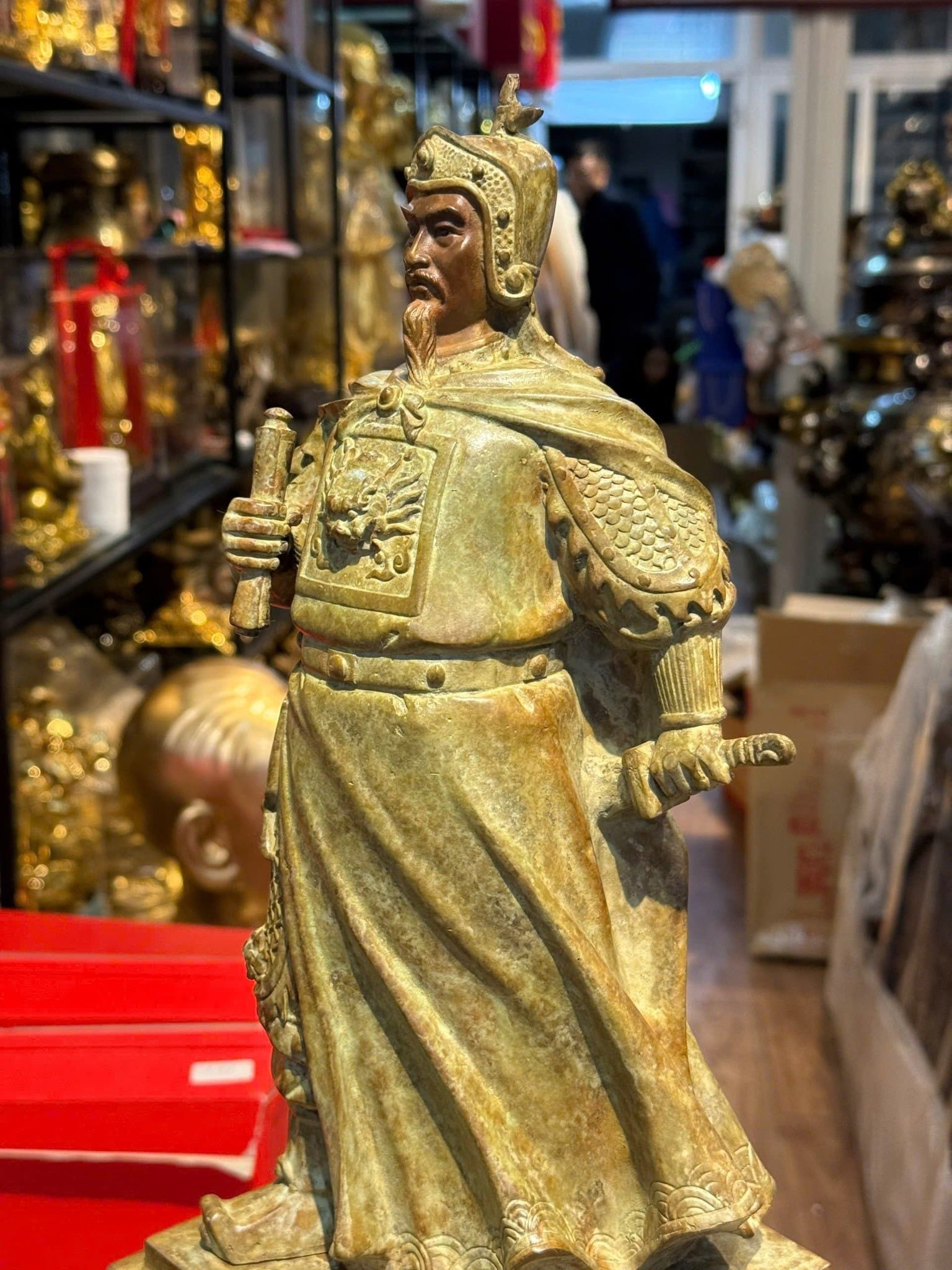 Tượng Quốc Công Tiết Chế Hưng Đạo Đại Vương bằng đồng cao 50cm