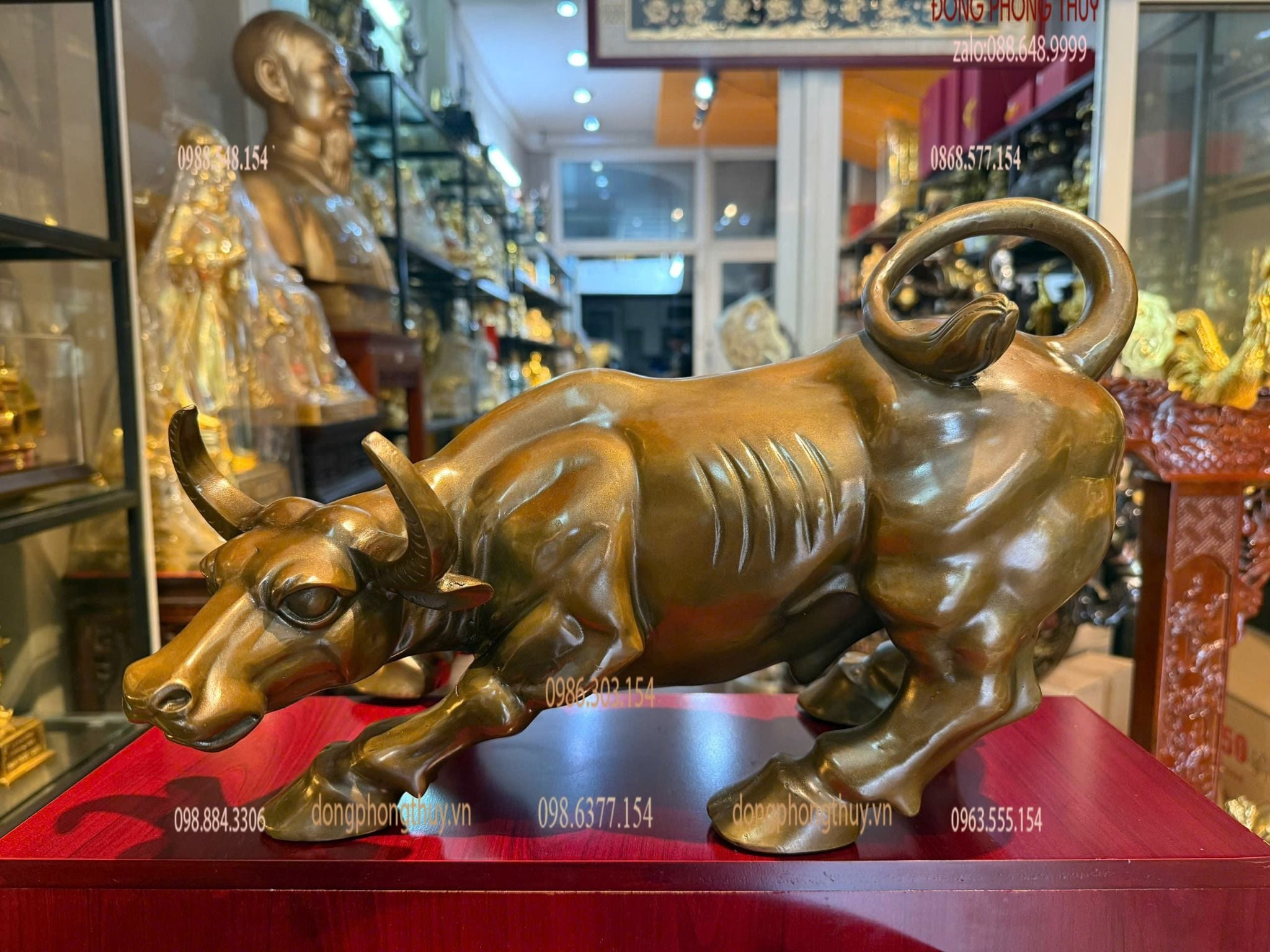 Tượng trâu bằng đồng