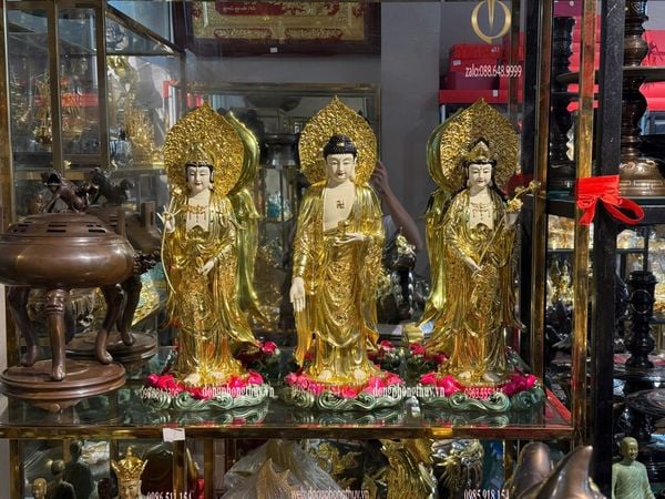 Tượng tây phương tam thánh đứng