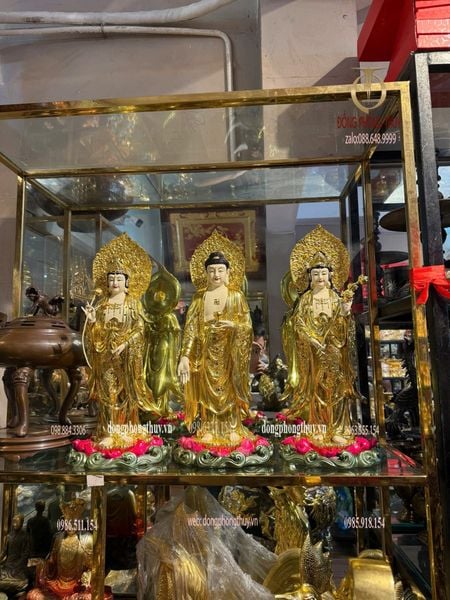 Tượng tây phương tam thánh đứng