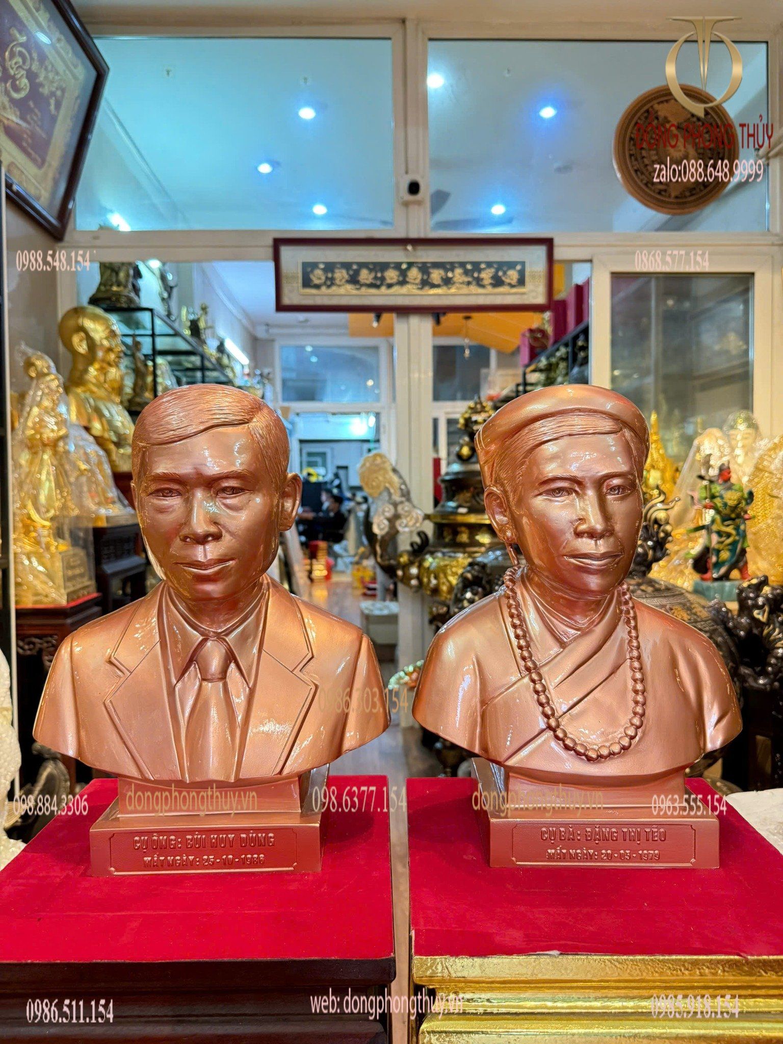 Tượng truyền thần bằng đồng