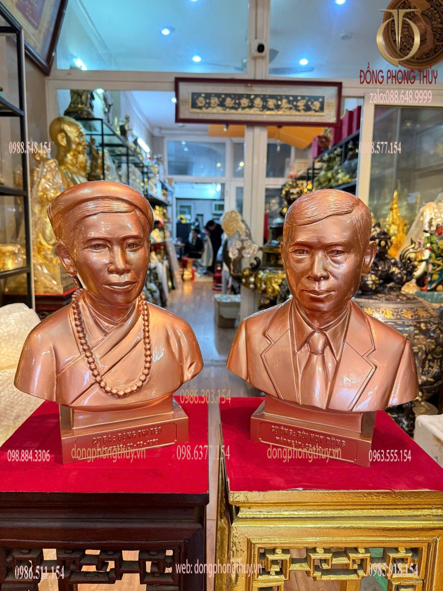 Tượng truyền thần bằng đồng