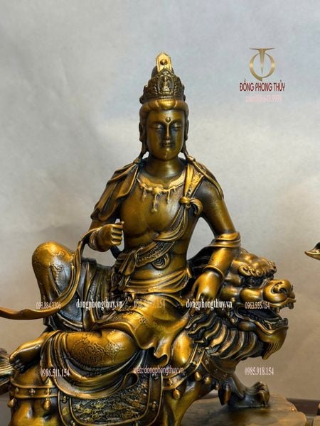 Tượng văn thù sư lợi-phổ hiền bồ tát bằng đồng