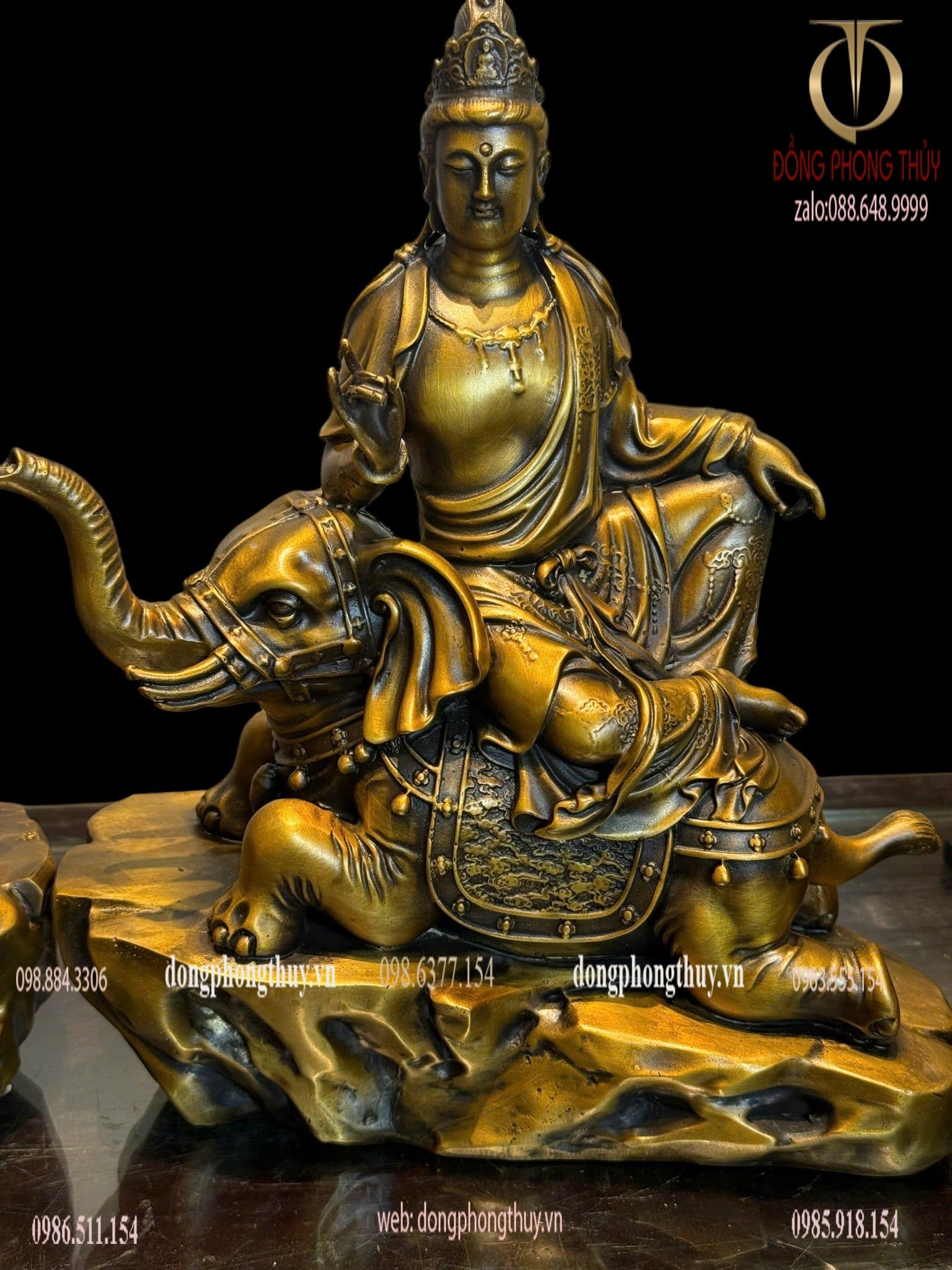 Văn thù sư lợi-phổ hiền bồ tát bằng đồng