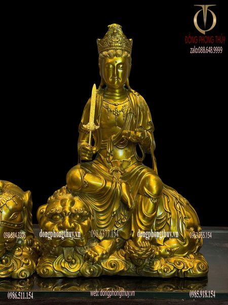 Văn thù sư lợi-phổ hiền bồ tát bằng đồng