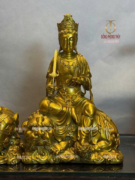 Tượng văn thù sư lợi-phổ hiền bồ tát bằng đồng