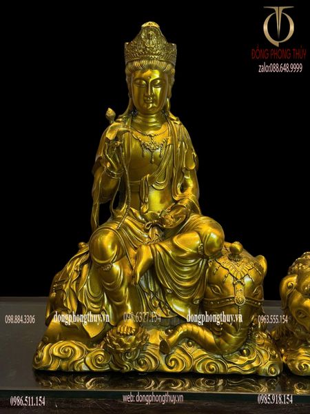 Văn thù sư lợi-phổ hiền bồ tát bằng đồng