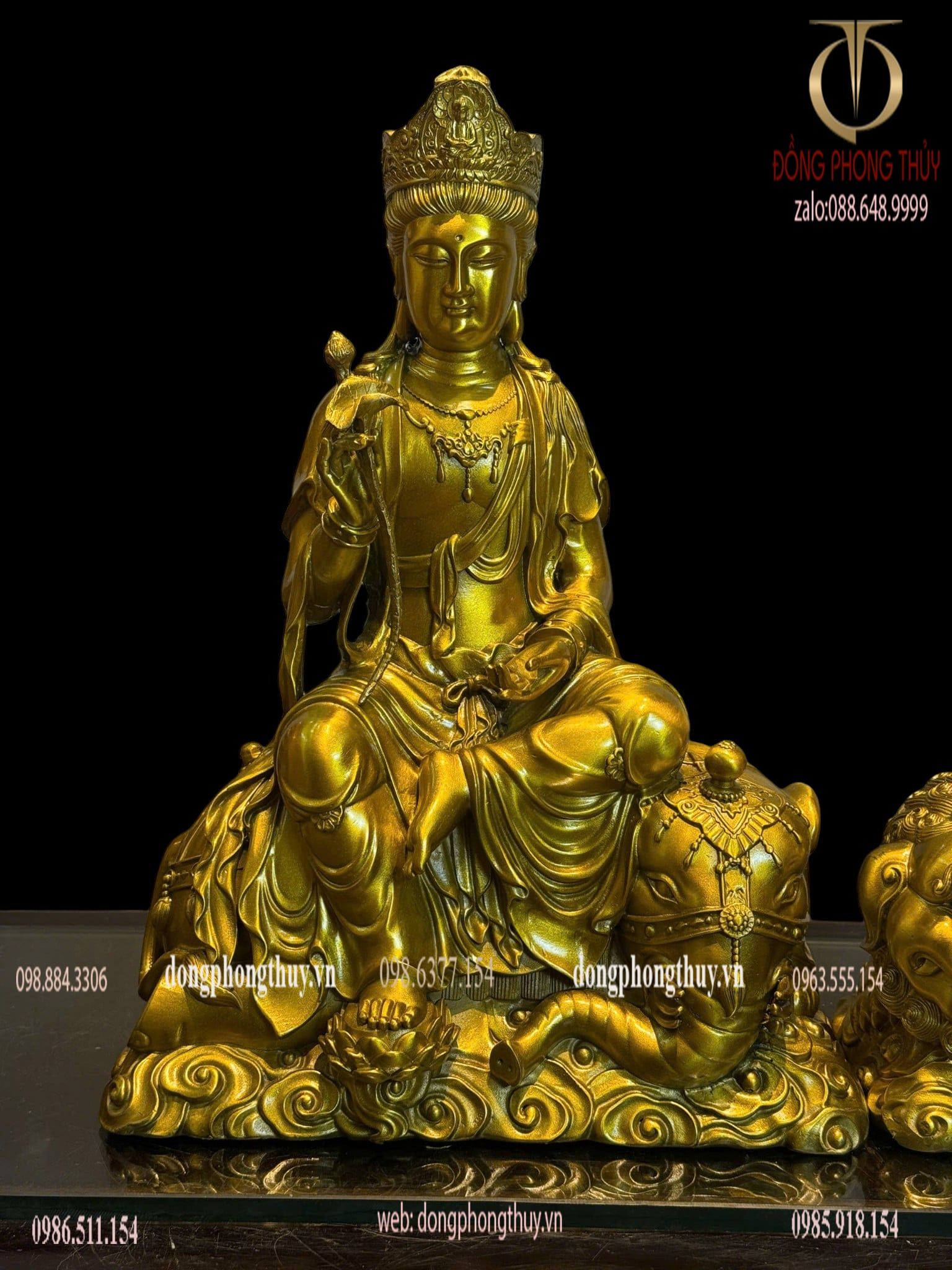 Văn thù sư lợi-phổ hiền bồ tát bằng đồng