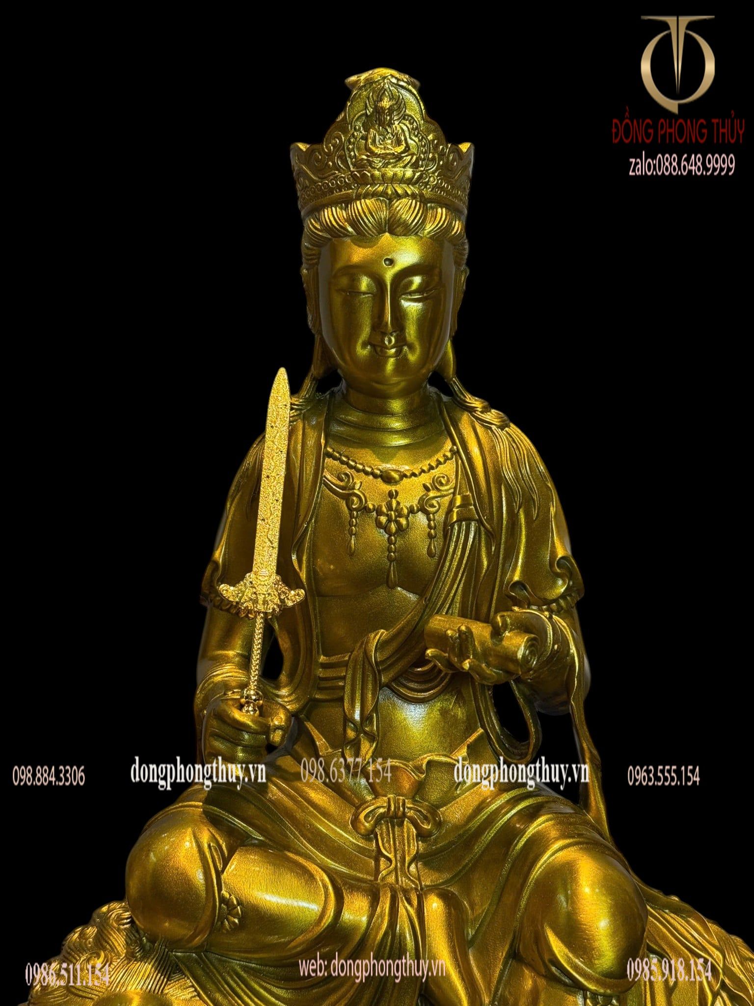 Văn thù sư lợi-phổ hiền bồ tát bằng đồng