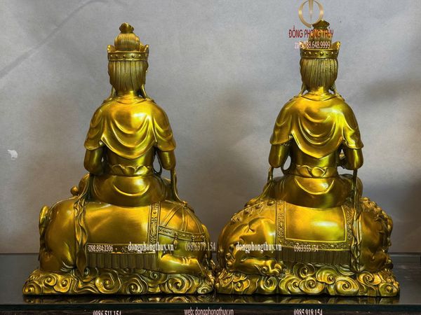 Tượng văn thù sư lợi-phổ hiền bồ tát bằng đồng