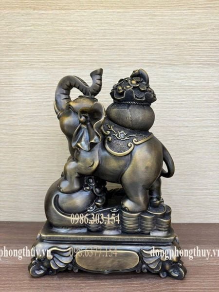 Quà tặng sếp: đôi voi đồng