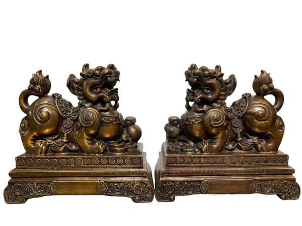 Đôi tỳ hưu đồng  Kt 20 x22x11 nặng 9 kg