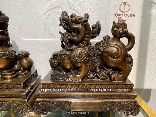 Đôi tỳ hưu đồng  Kt 20 x22x11 nặng 9 kg