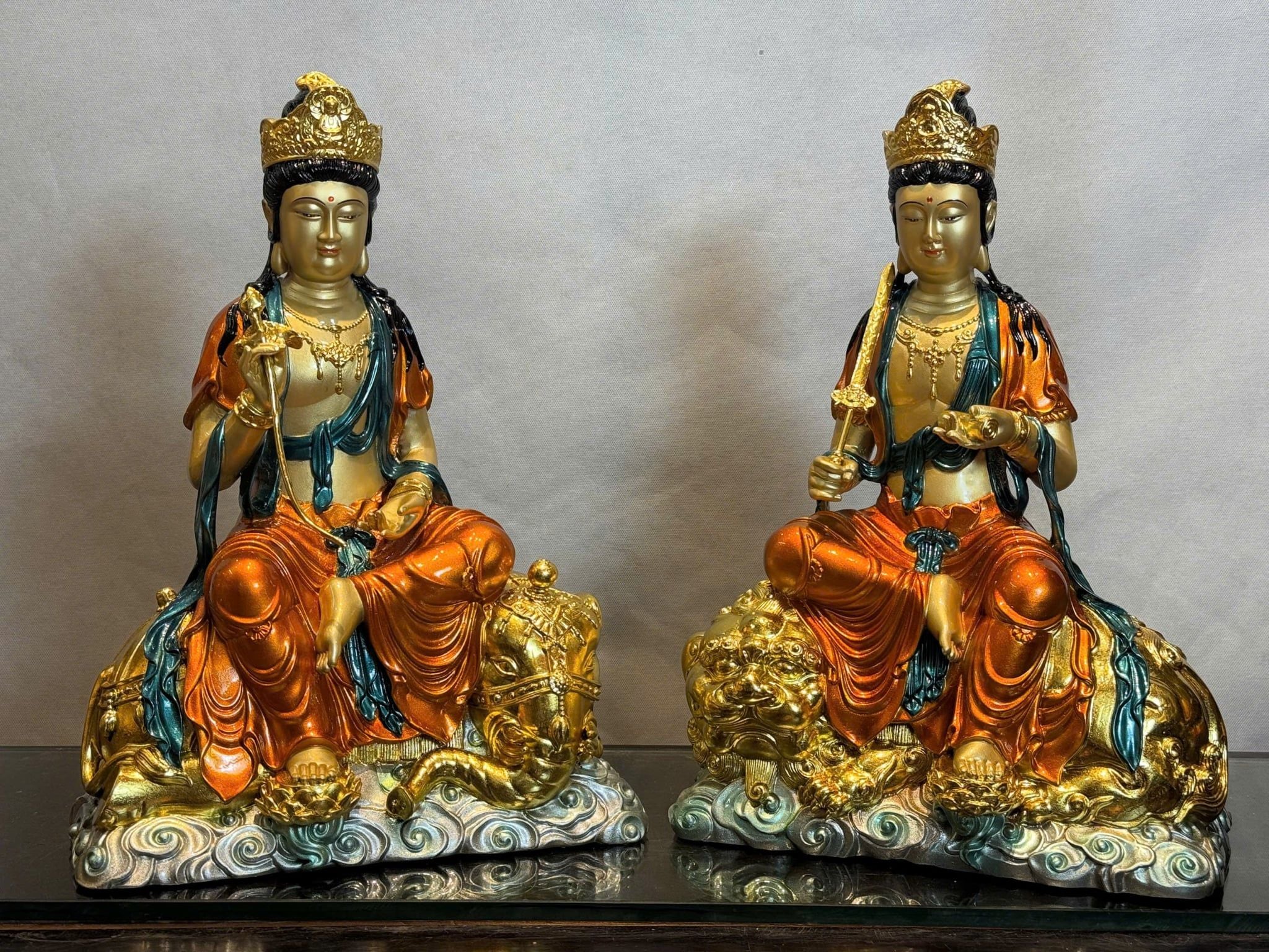Phổ Hiền Bồ Tát-Văn Thù Sư Lợi Bồ Tát