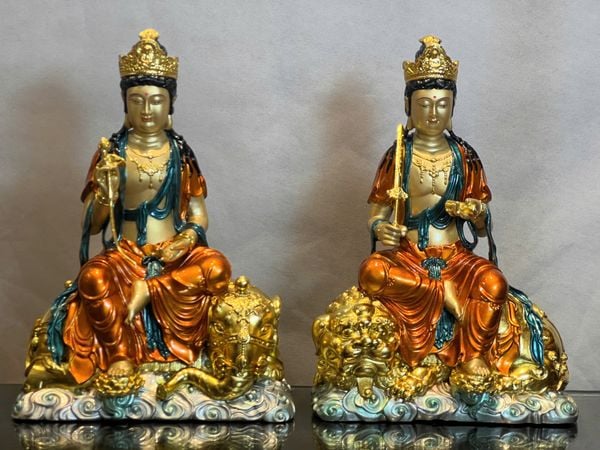 Phổ Hiền Bồ Tát-Văn Thù Sư Lợi Bồ Tát