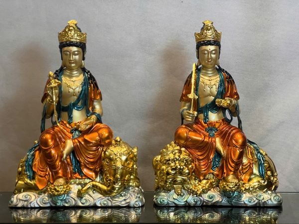 Phổ Hiền Bồ Tát-Văn Thù Sư Lợi Bồ Tát