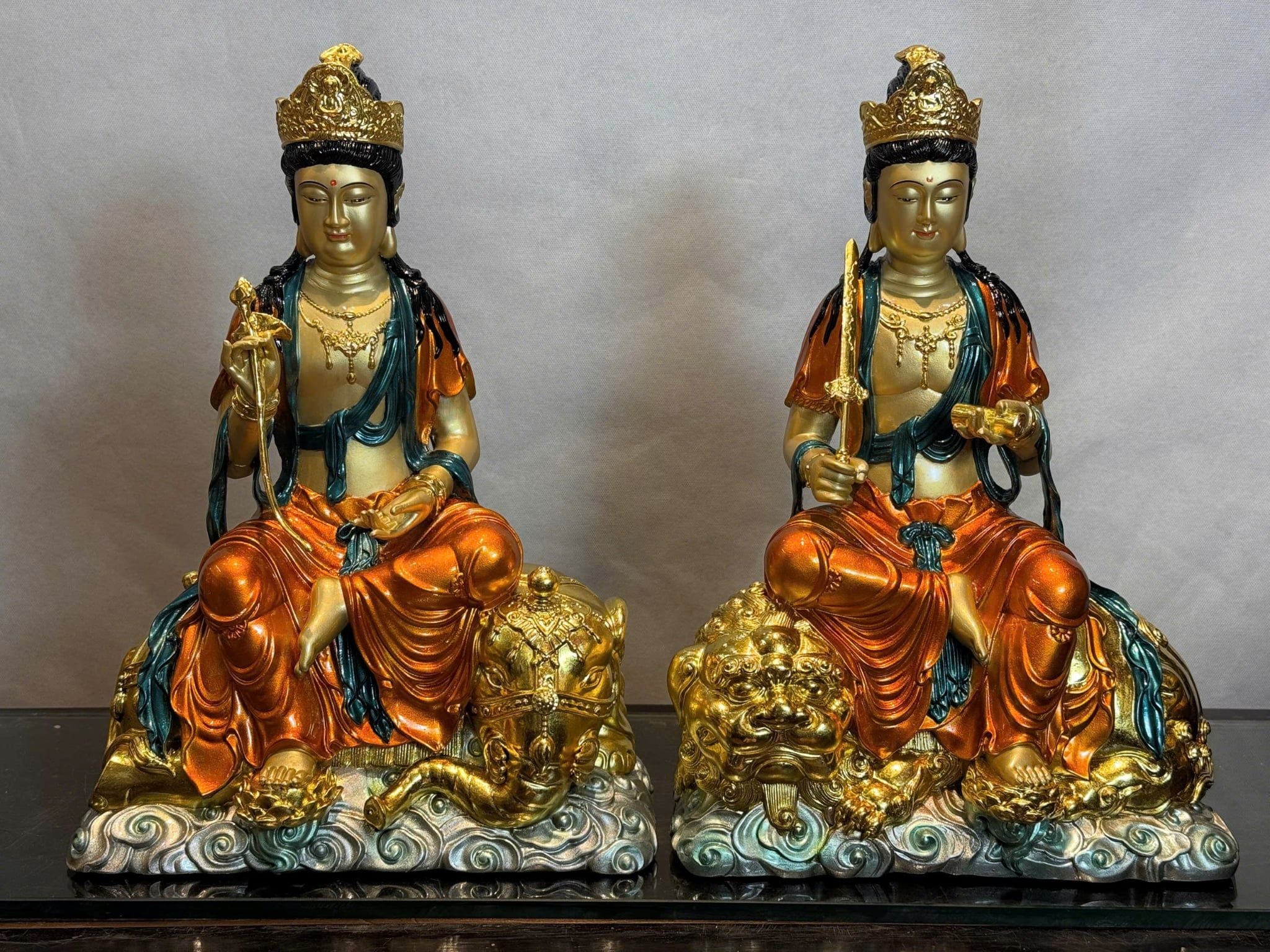 Phổ Hiền Bồ Tát-Văn Thù Sư Lợi Bồ Tát