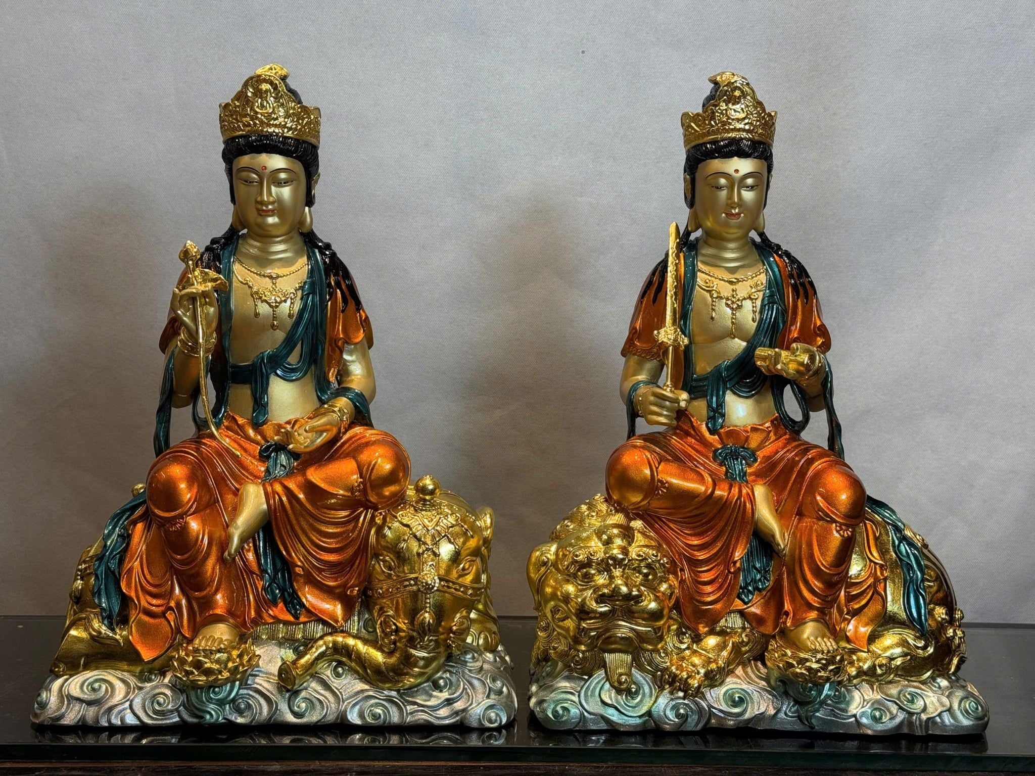 Phổ Hiền Bồ Tát-Văn Thù Sư Lợi Bồ Tát