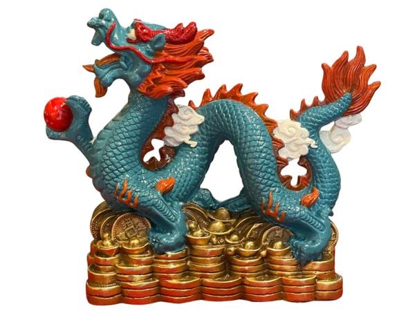 Tượng rồng phong thủy vẽ màu