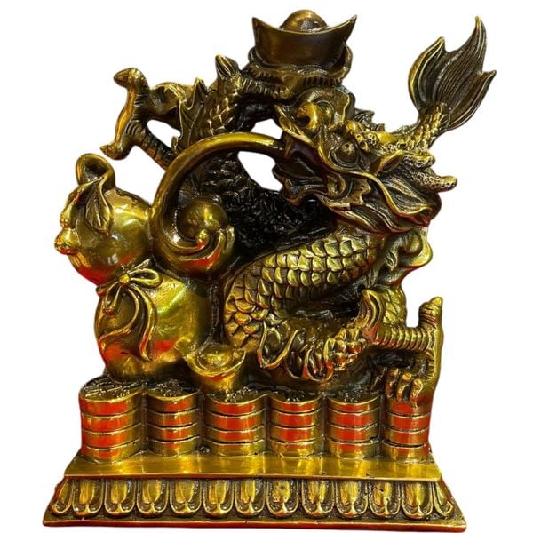 Tượng rồng phong thủy bằng đồng