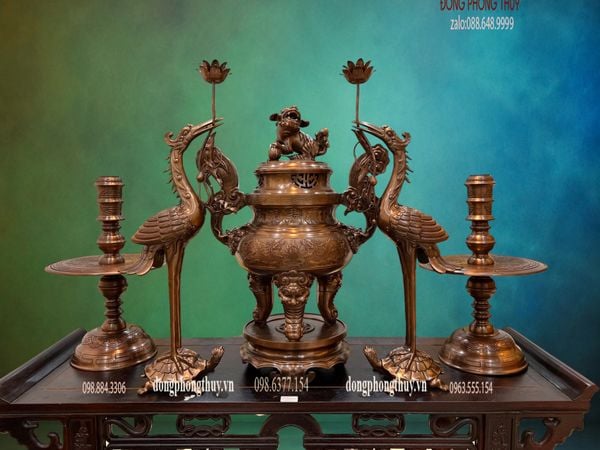 Bộ đỉnh đồng đỏ cnc