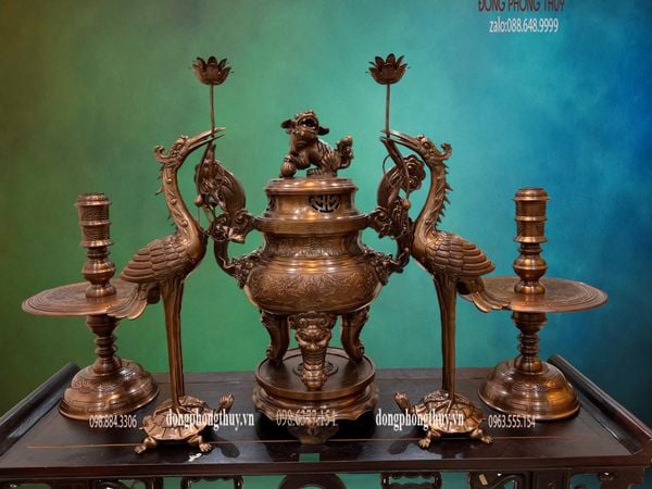 Bộ đỉnh đồng đỏ cnc