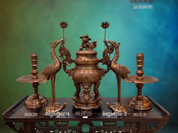 Bộ đỉnh đồng đỏ cnc