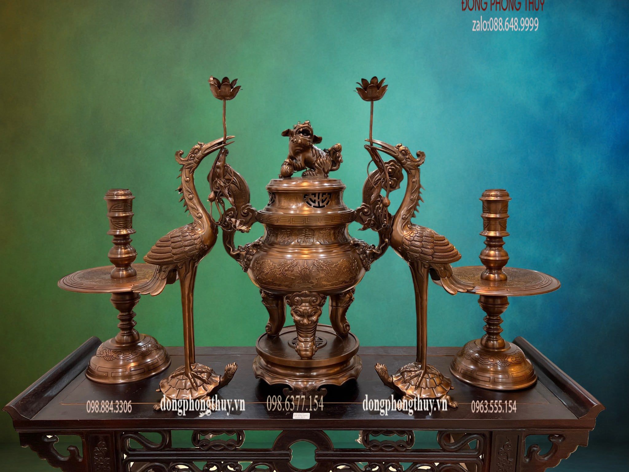 Bộ đỉnh đồng đỏ cnc
