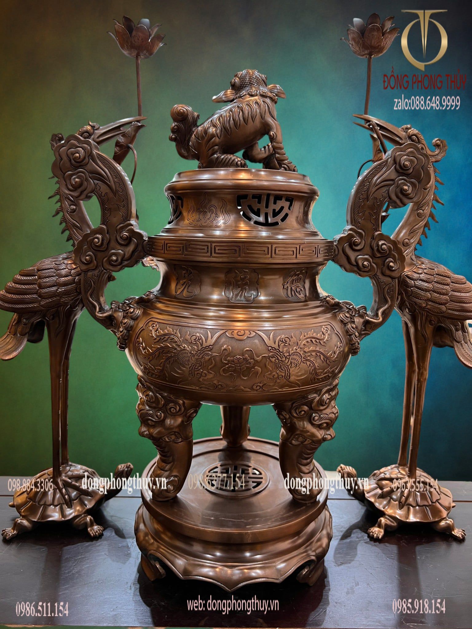 Bộ đỉnh đồng đỏ cnc