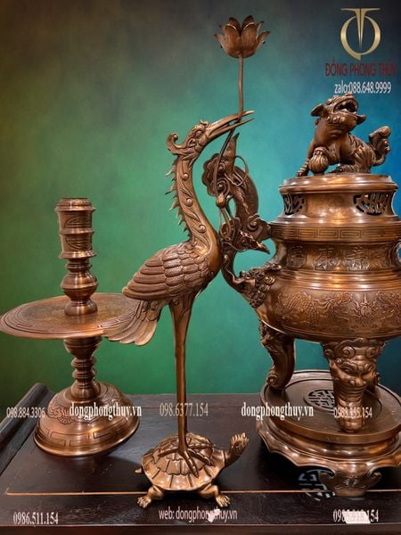 Bộ đỉnh đồng đỏ cnc
