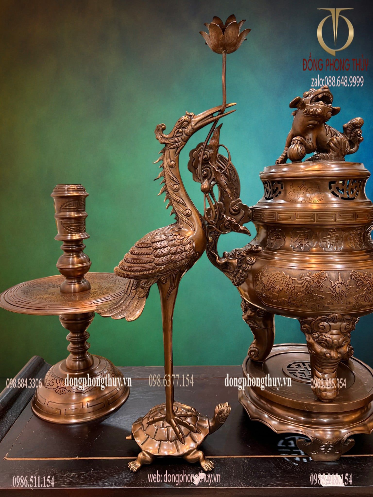 Bộ đỉnh đồng đỏ cnc