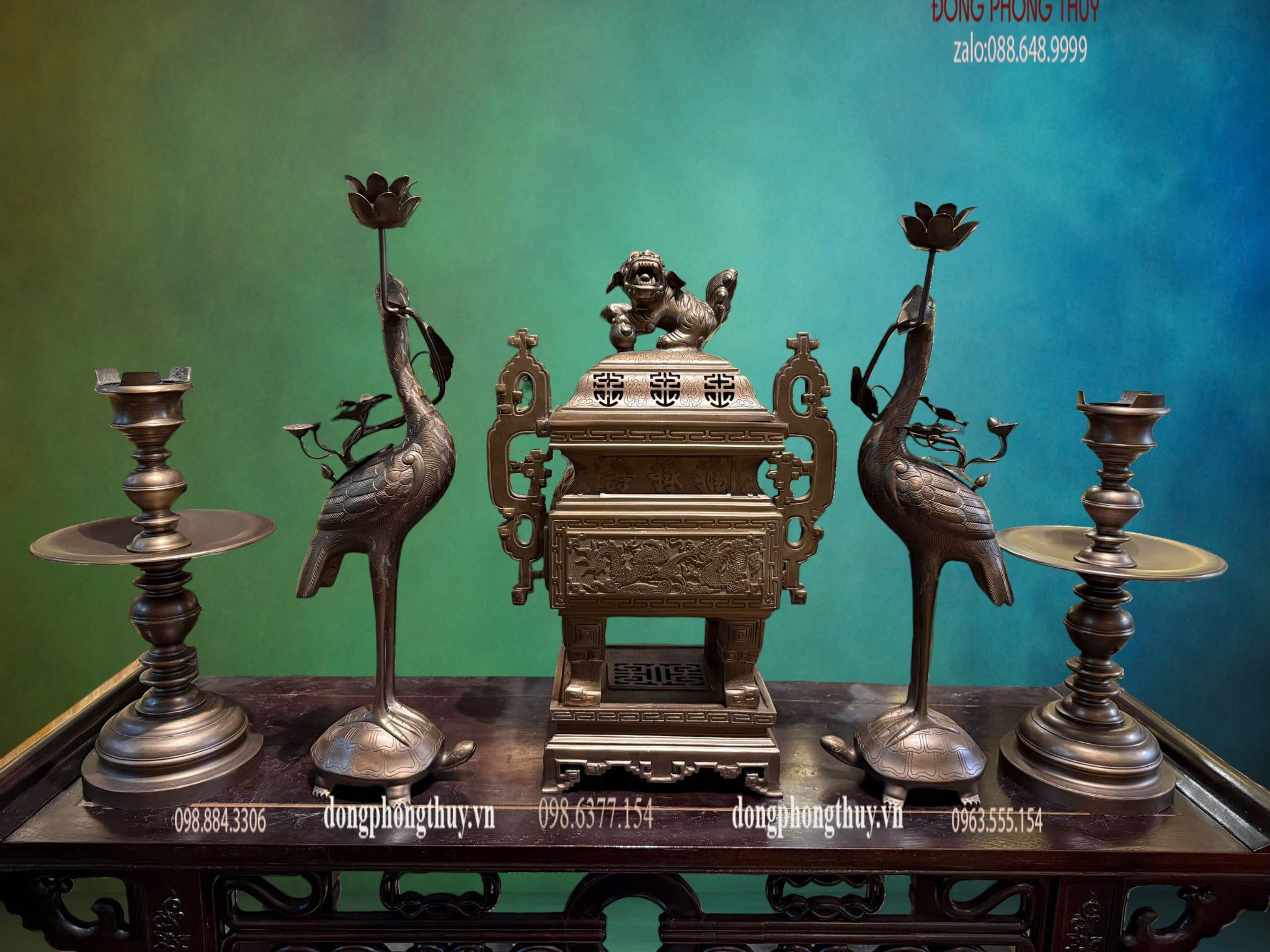 Bộ đỉnh vuông dáng cổ