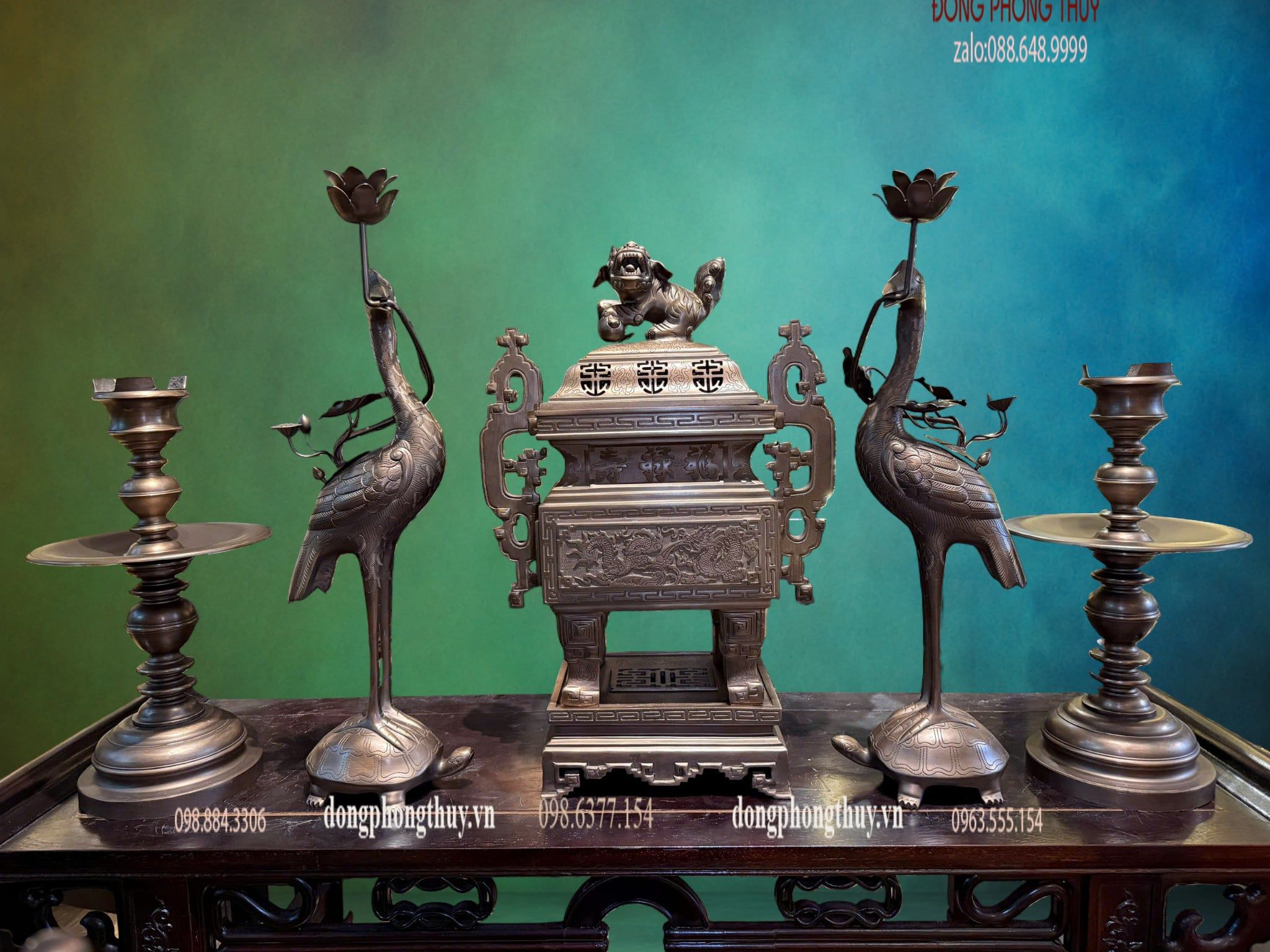 Bộ đỉnh vuông dáng cổ