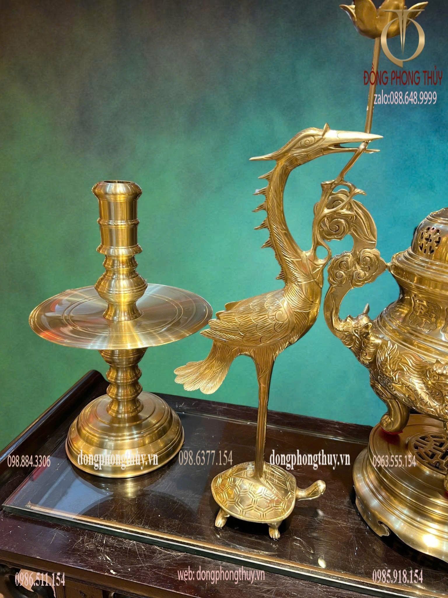 Bộ đỉnh đồng ngũ sự bằng đồng cát tút