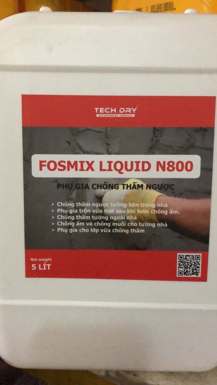 FOSMIX LIQUID N800  - Phụ gia chống thấm ngược