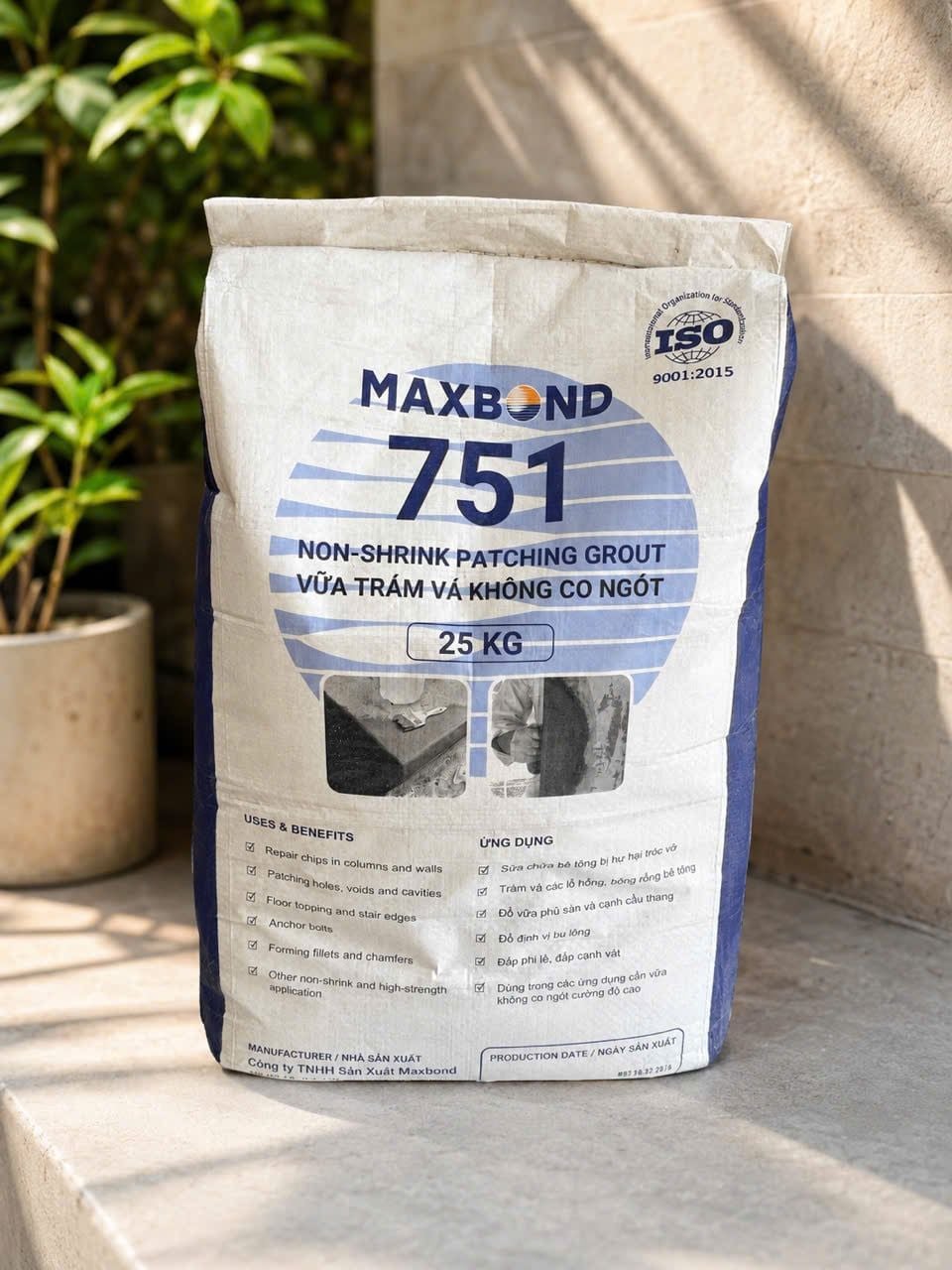 Vữa trám vá sữa chữa Maxbond 751