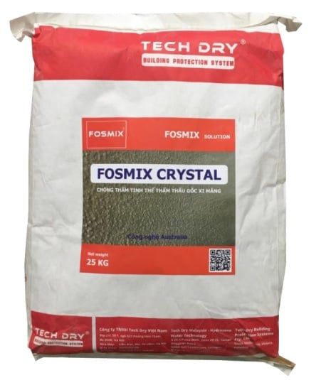 FOSMIX CRYSTAL - Chất chống thấm ngược tinh thể thẩm thấu gốc xi măng