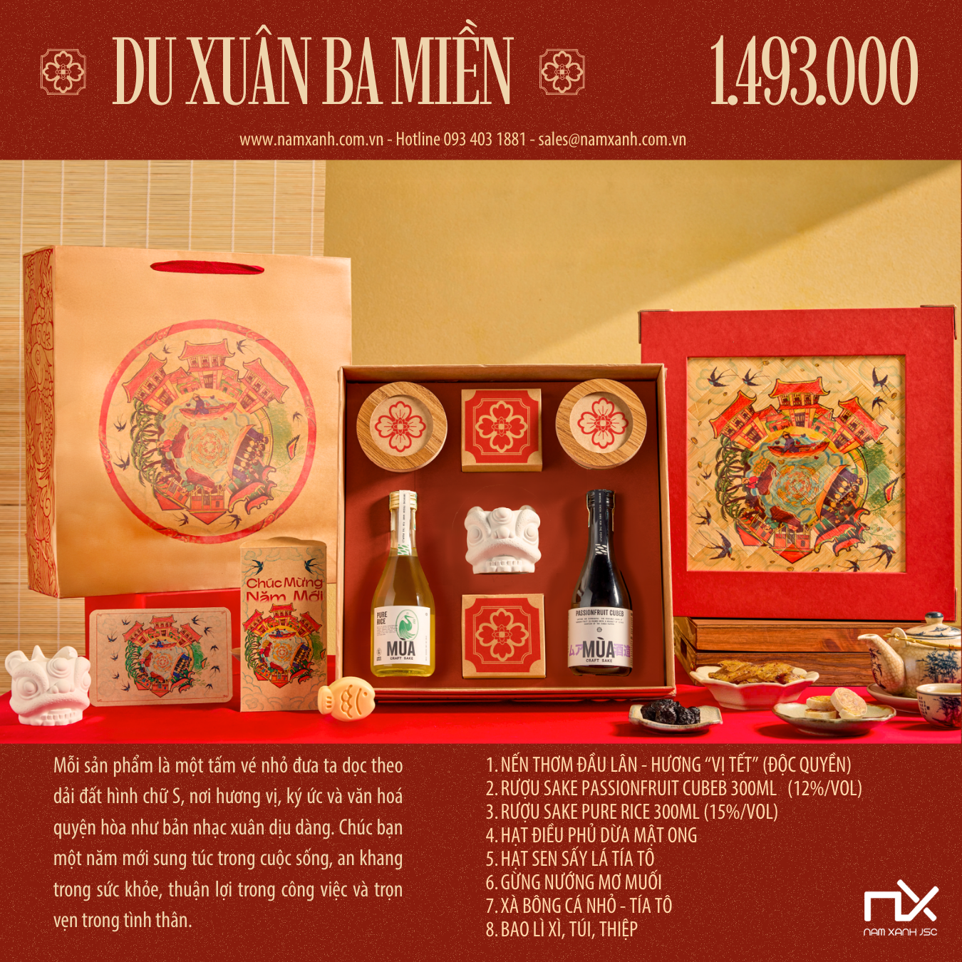  Bộ Hộp Quà Tặng Du Xuân Ba Miền 