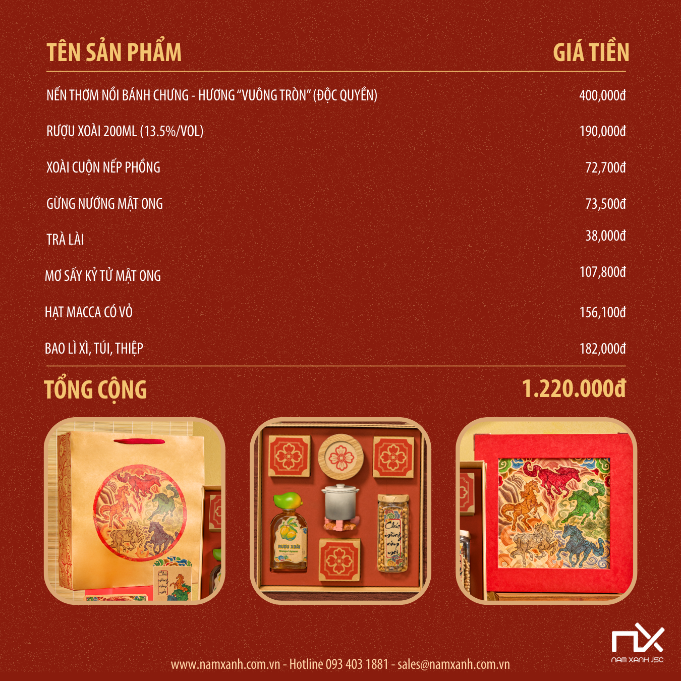  Bộ Hộp Quà Tặng Tết Ngũ Hành 