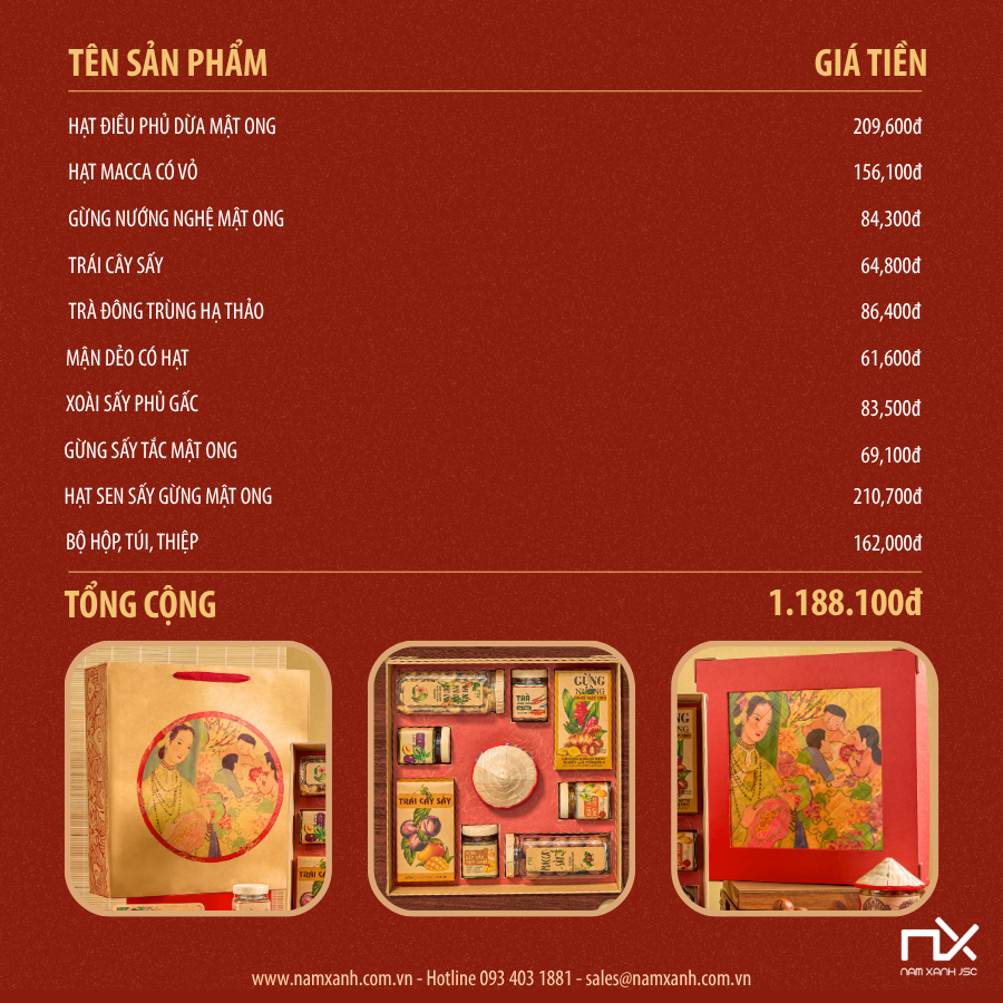  Bộ Hộp Quà Tặng Cát Tường An Khang 
