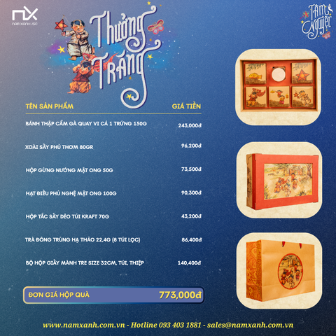  T2546 - Hộp Quà (Thưởng Trăng) 