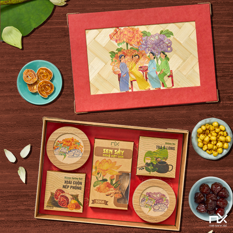  Bộ Hộp Quà Tặng Nam Xanh - Tí Tách Mùa Xuân 