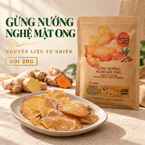  Gừng Nướng Nghệ Mật Ong 20g/túi 