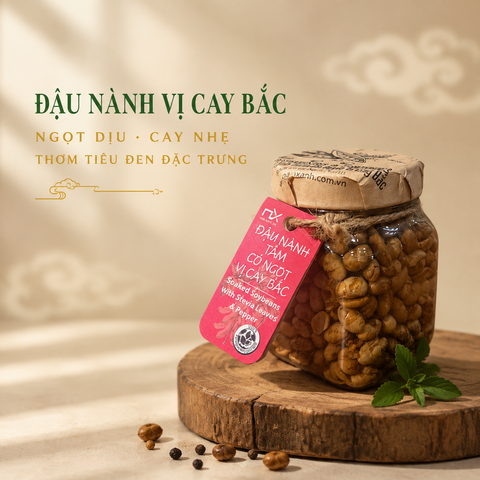  Đậu Nành Tẩm Cỏ Ngọt Vị Cay Bắc 70g (90g) 